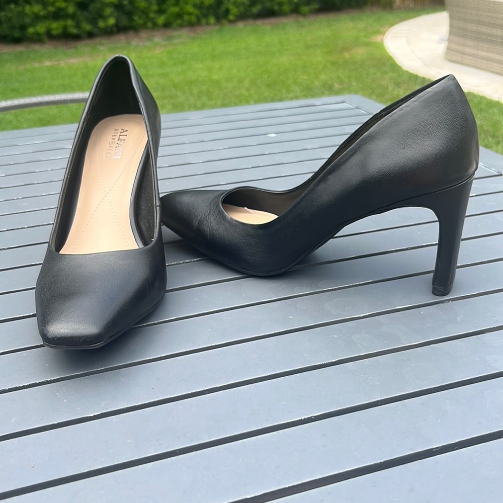 Alfani STEPnFLEX black leather heels